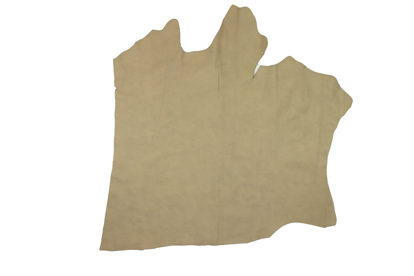 Trozo de piel vacuno bombeado beige ahumado