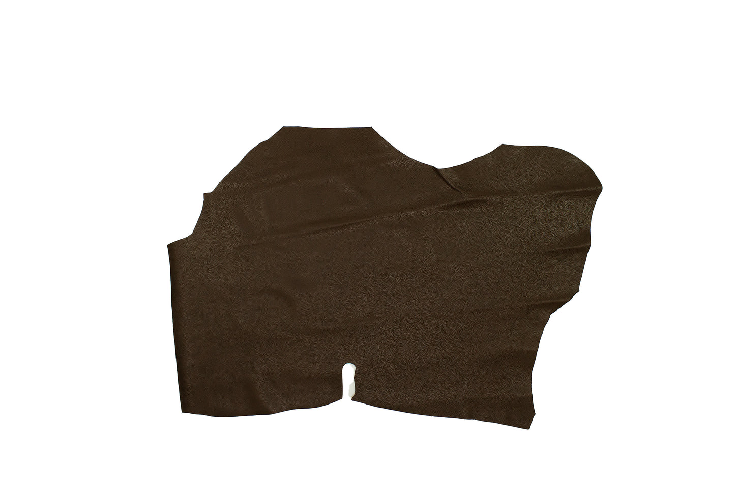 Trozo de piel vacuno grabado marron oscuro ahumado