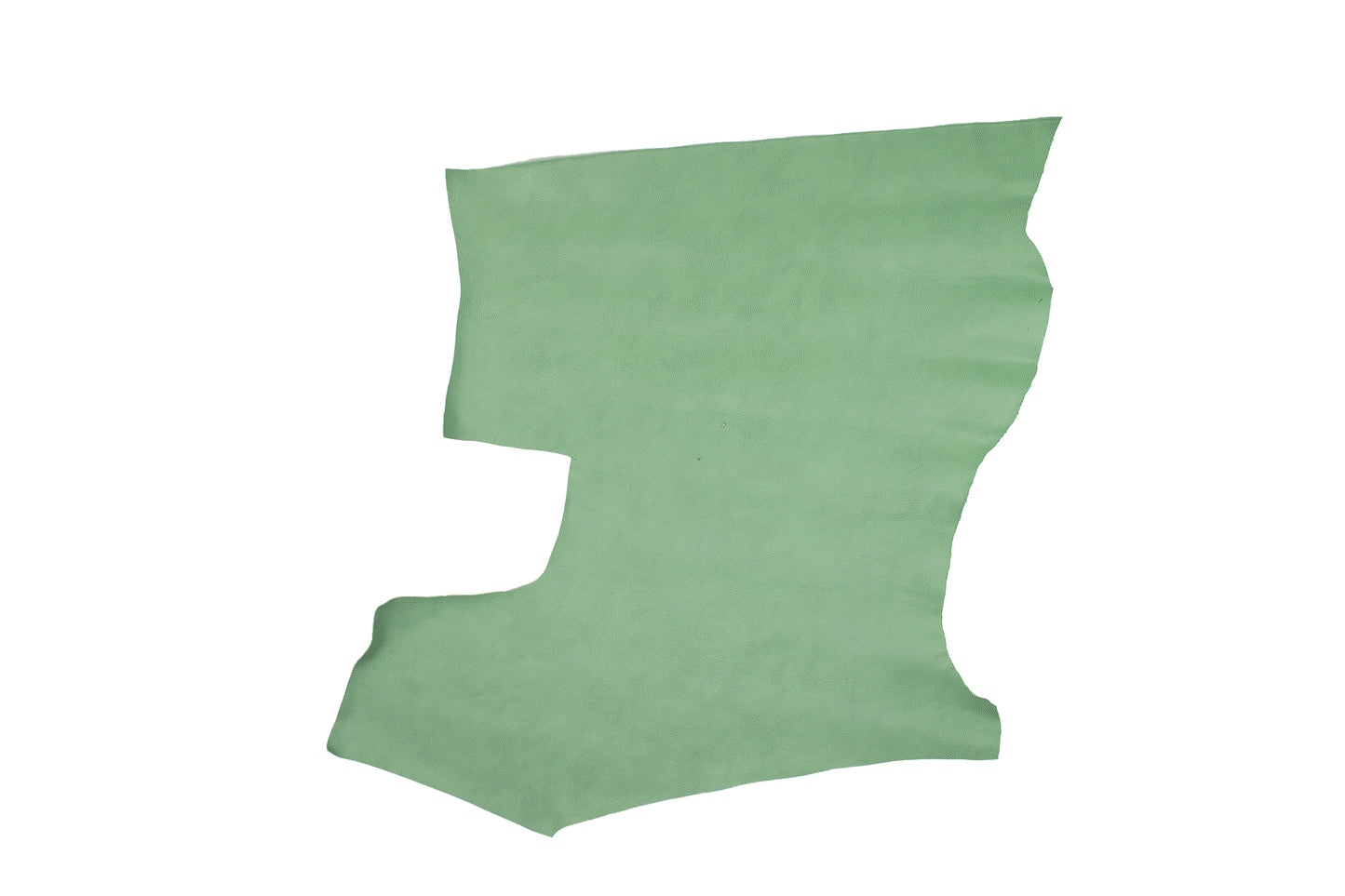 Trozo de piel vacuno grabado aguamarina ahumado