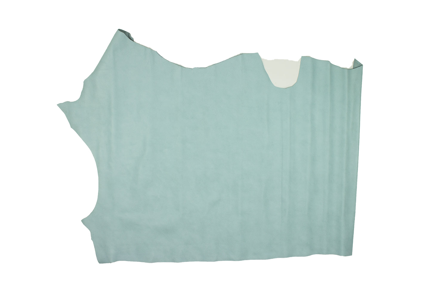 Trozo de piel vacuno grabado celeste ahumado