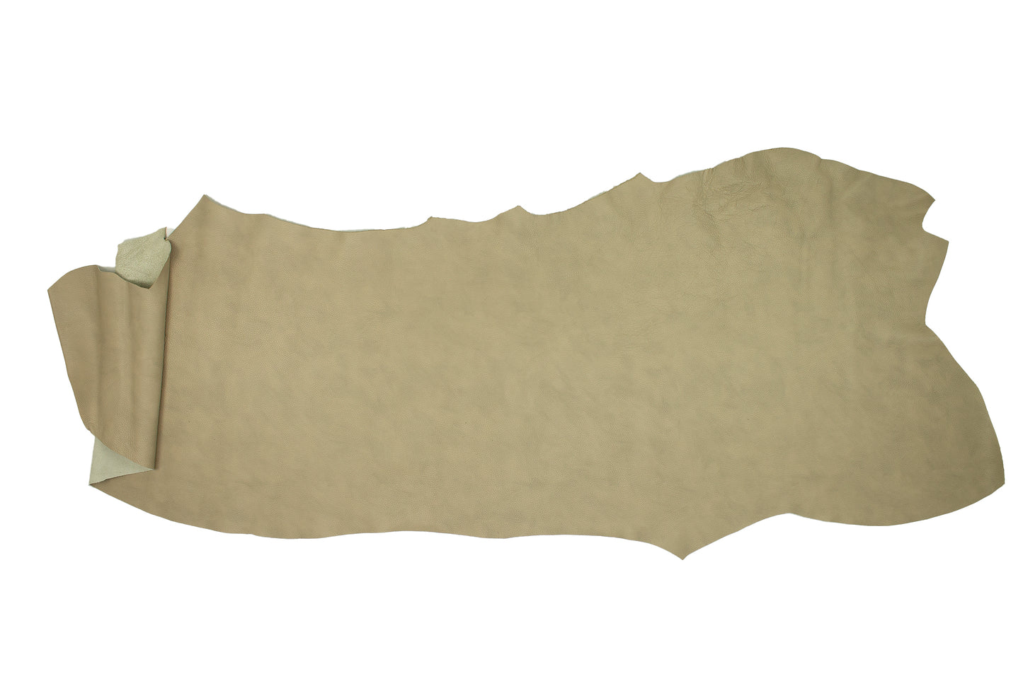 Piece of smoked taupe embossed cowhide