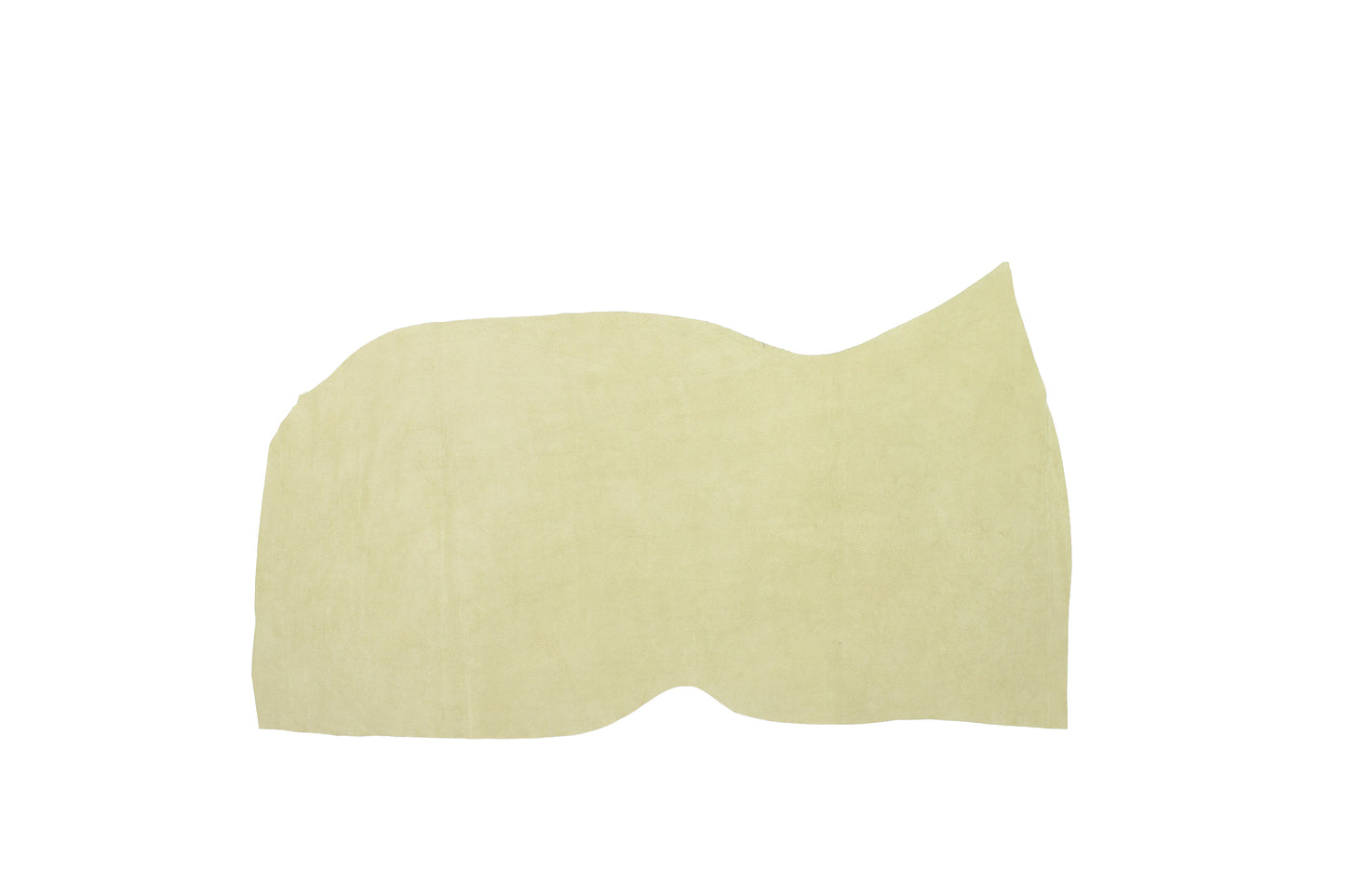 Piece of cream suede leather