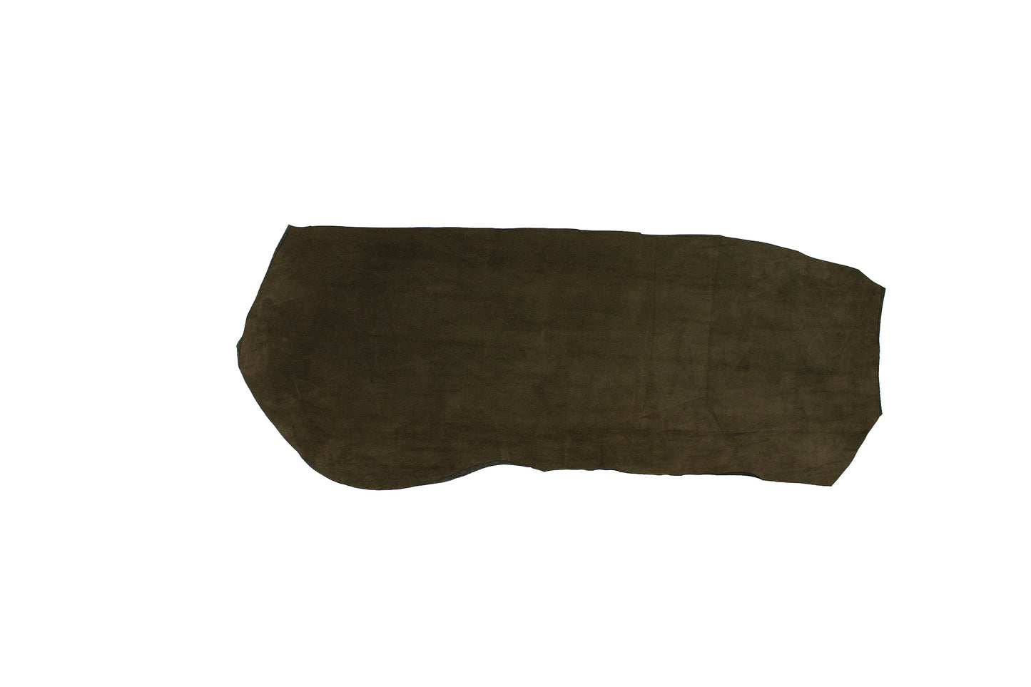 Piece of brown suede lining leather