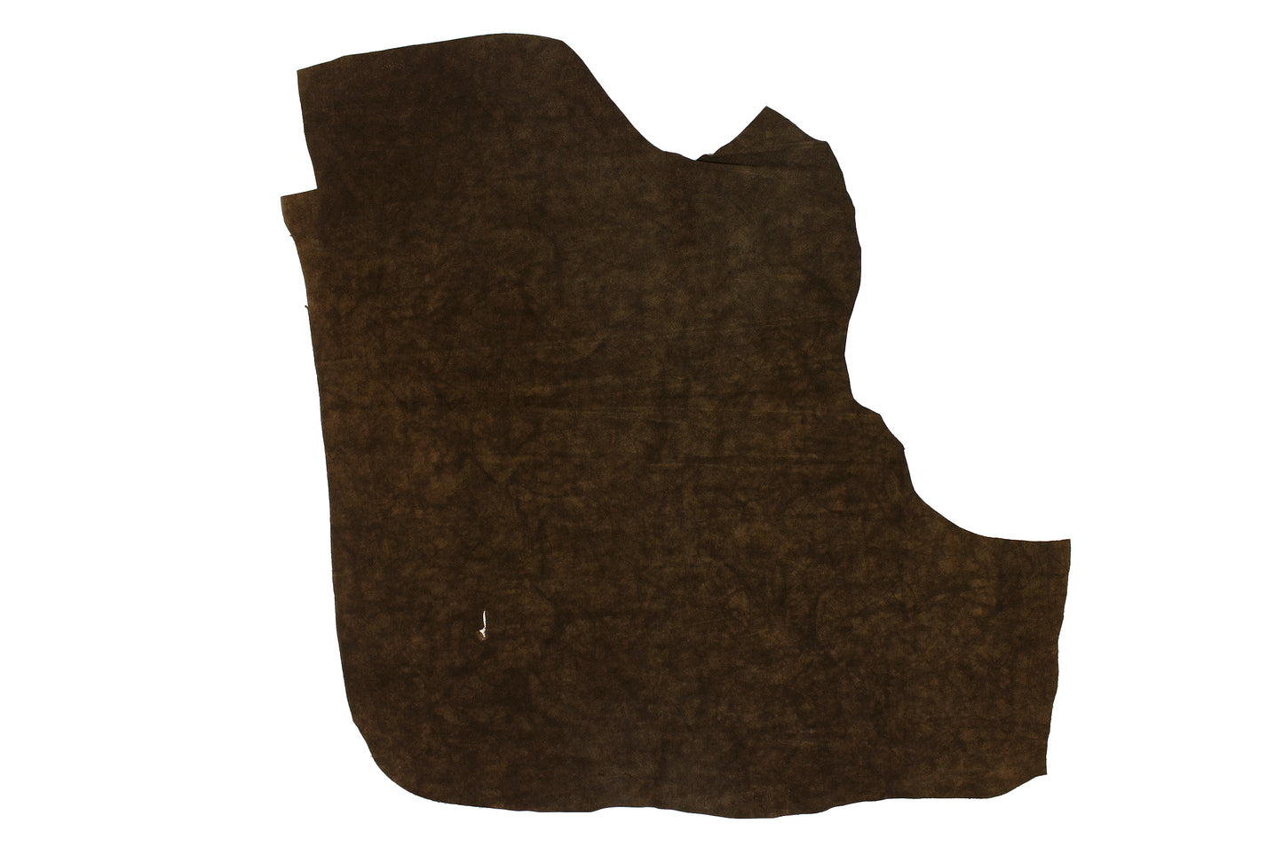 Trozo de piel fantasia pinceladas marron