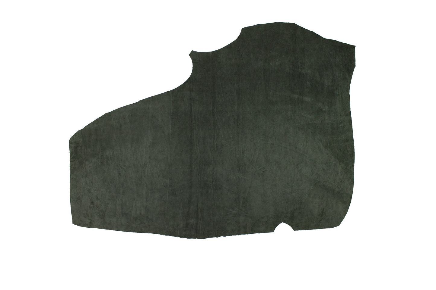 Piece of graphite gray split leather