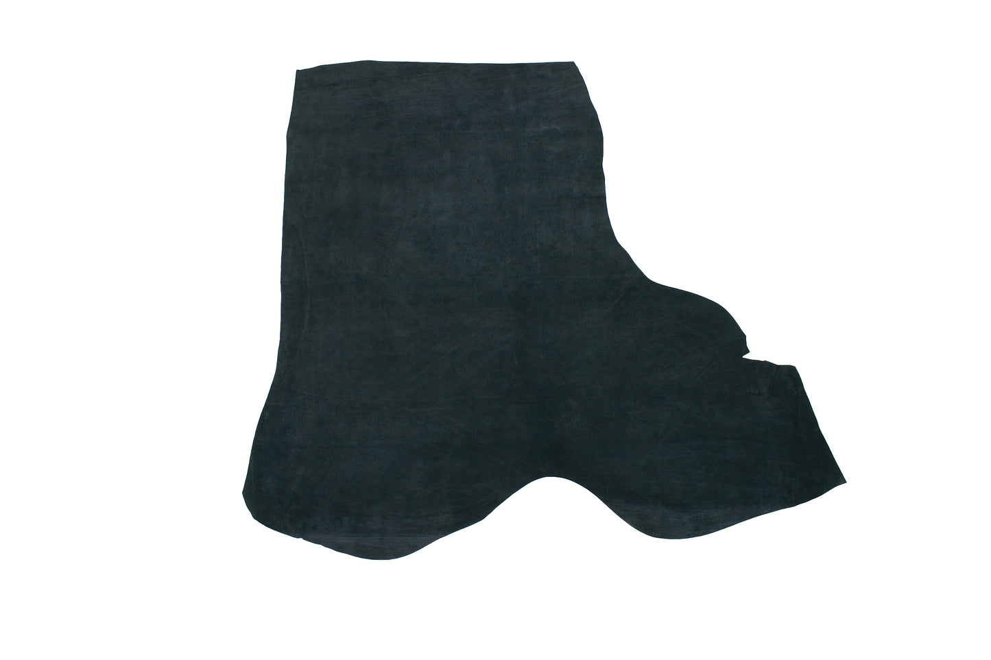 Trozo de piel serraje azul jeans oscuro