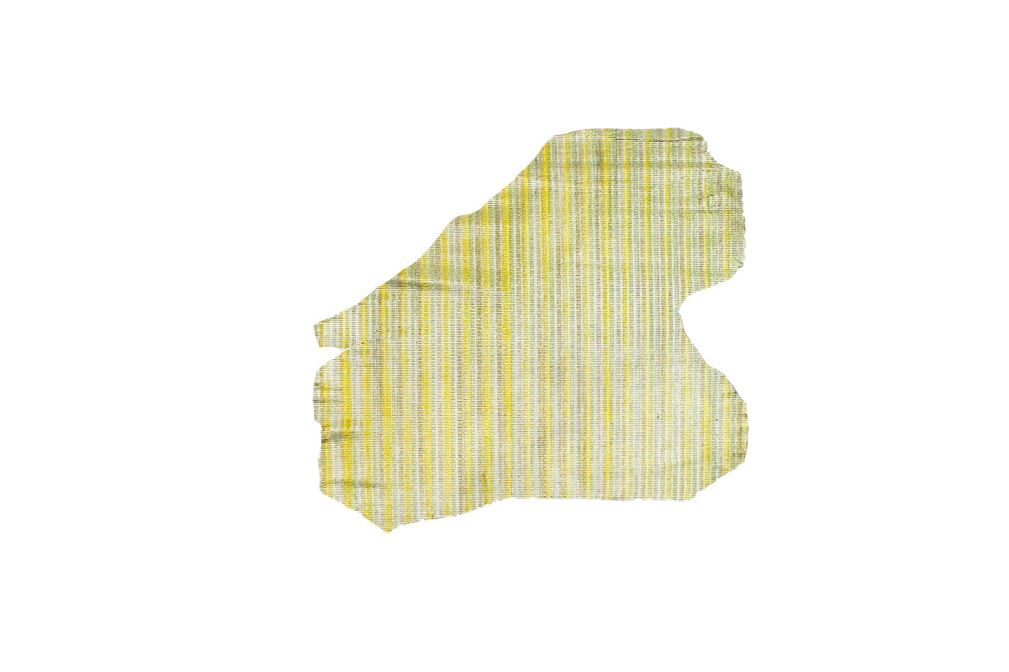 Trozo de piel grabado trenzado multicolor