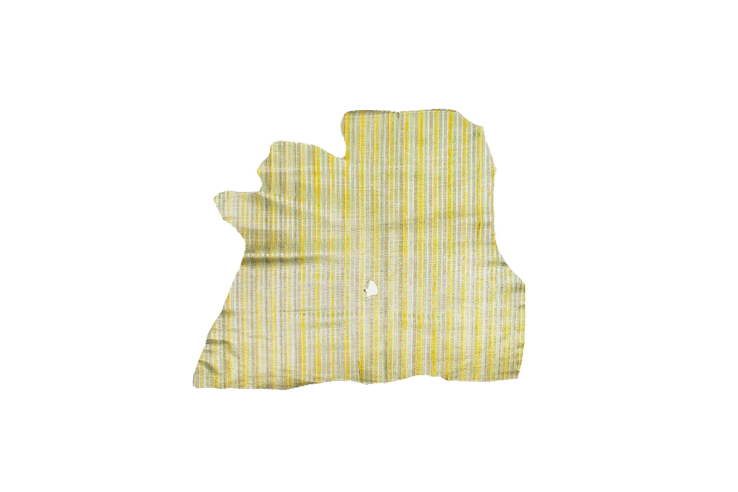 Trozo de piel grabado trenzado multicolor