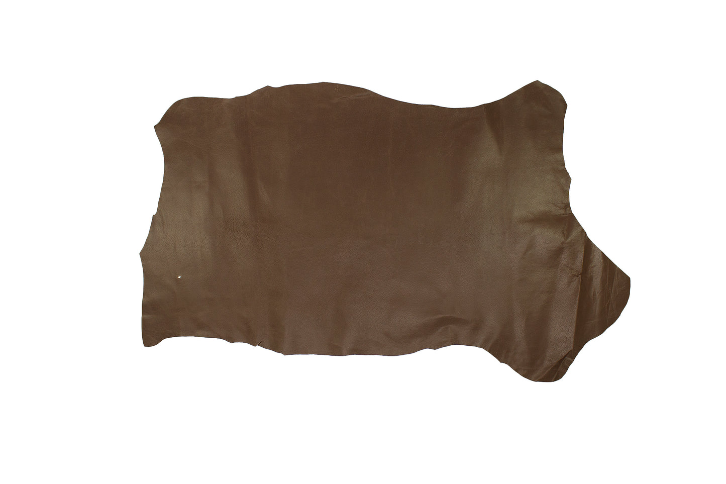 Piece of brown ironed pigskin lining