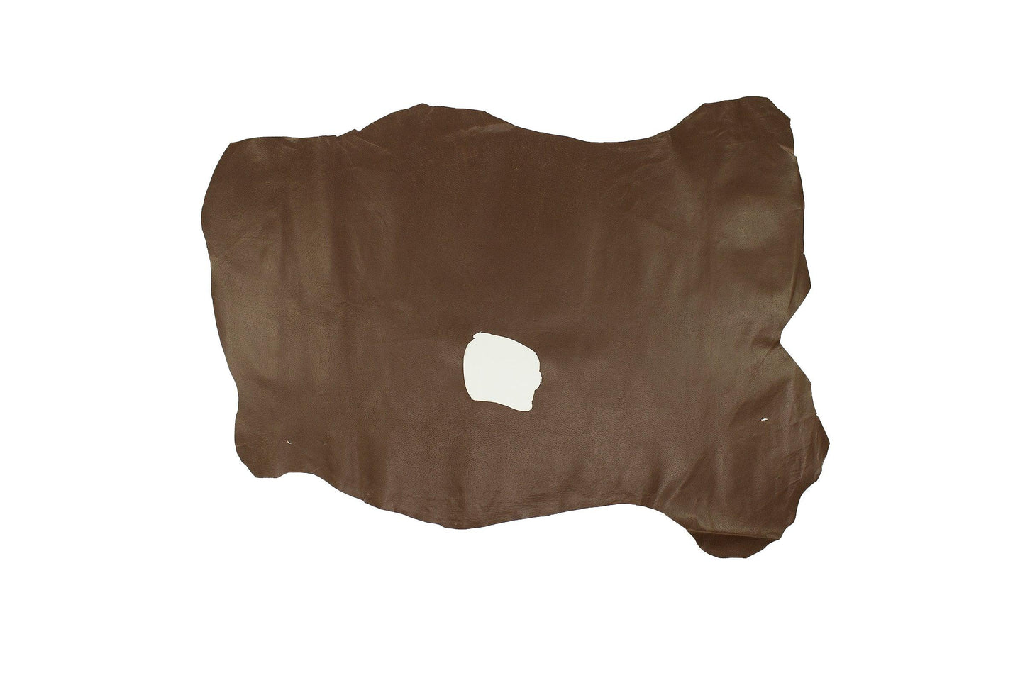 Trozo de piel forro cerdo planchado marron - La Tendeta del Cuero