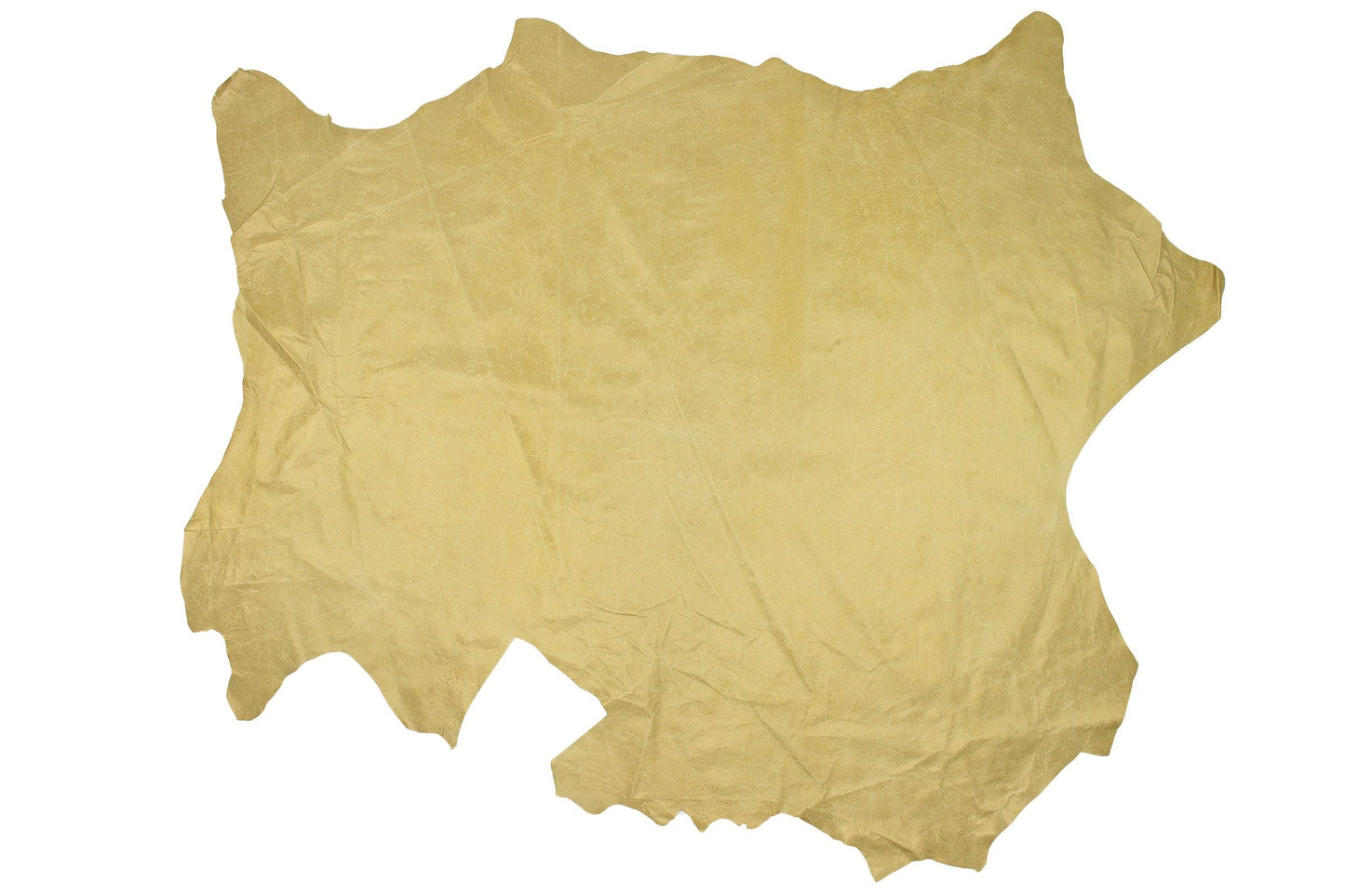 Trozo de piel forro cerdo flor oro - La Tendeta del Cuero