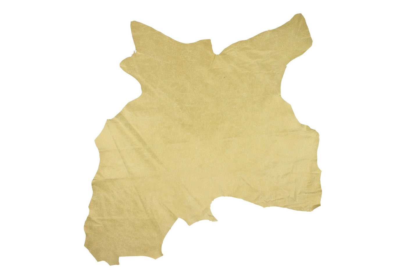 Trozo de piel forro cerdo flor oro - La Tendeta del Cuero