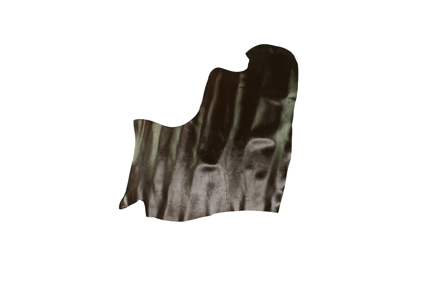 Piece of rustic wine-gloss cowhide