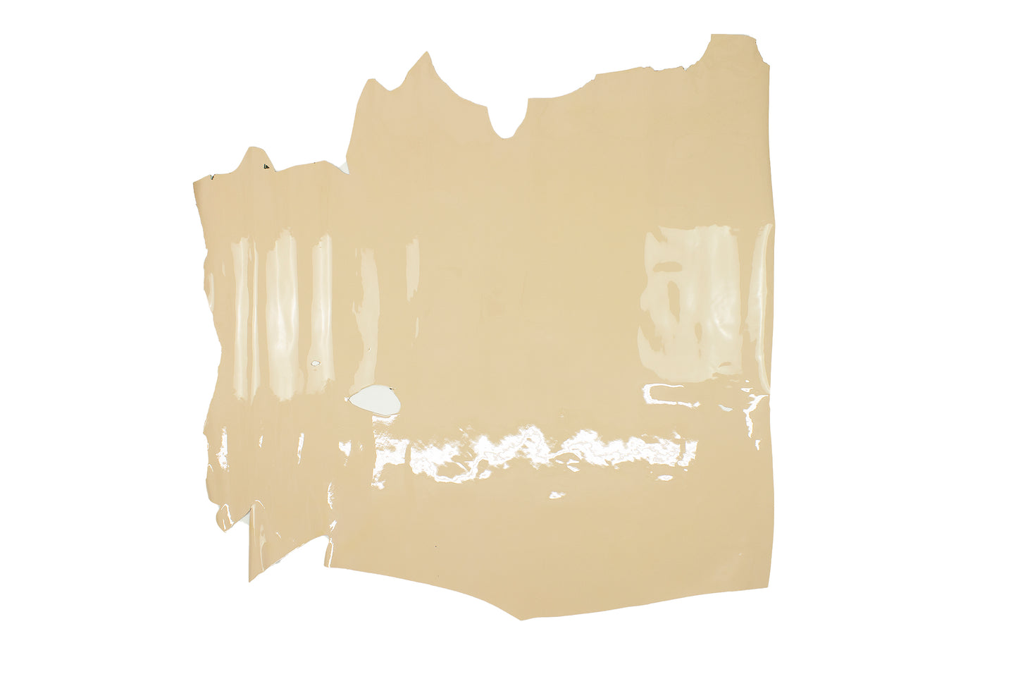 Piece of flesh-pink patent leather