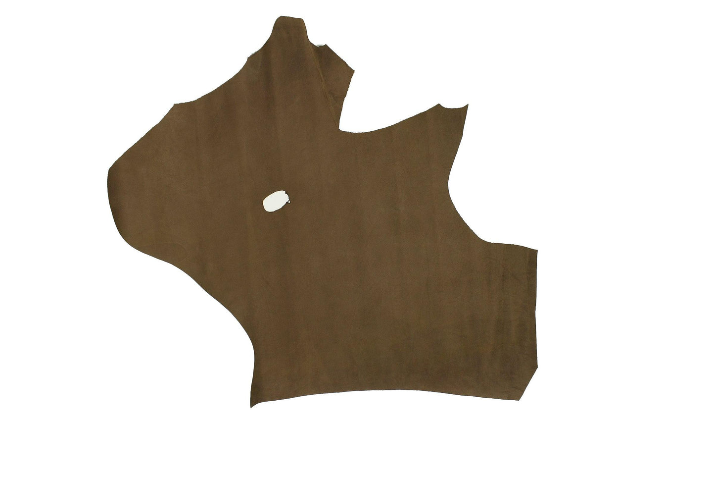 Trozo de piel nobuck barro - La Tendeta del Cuero