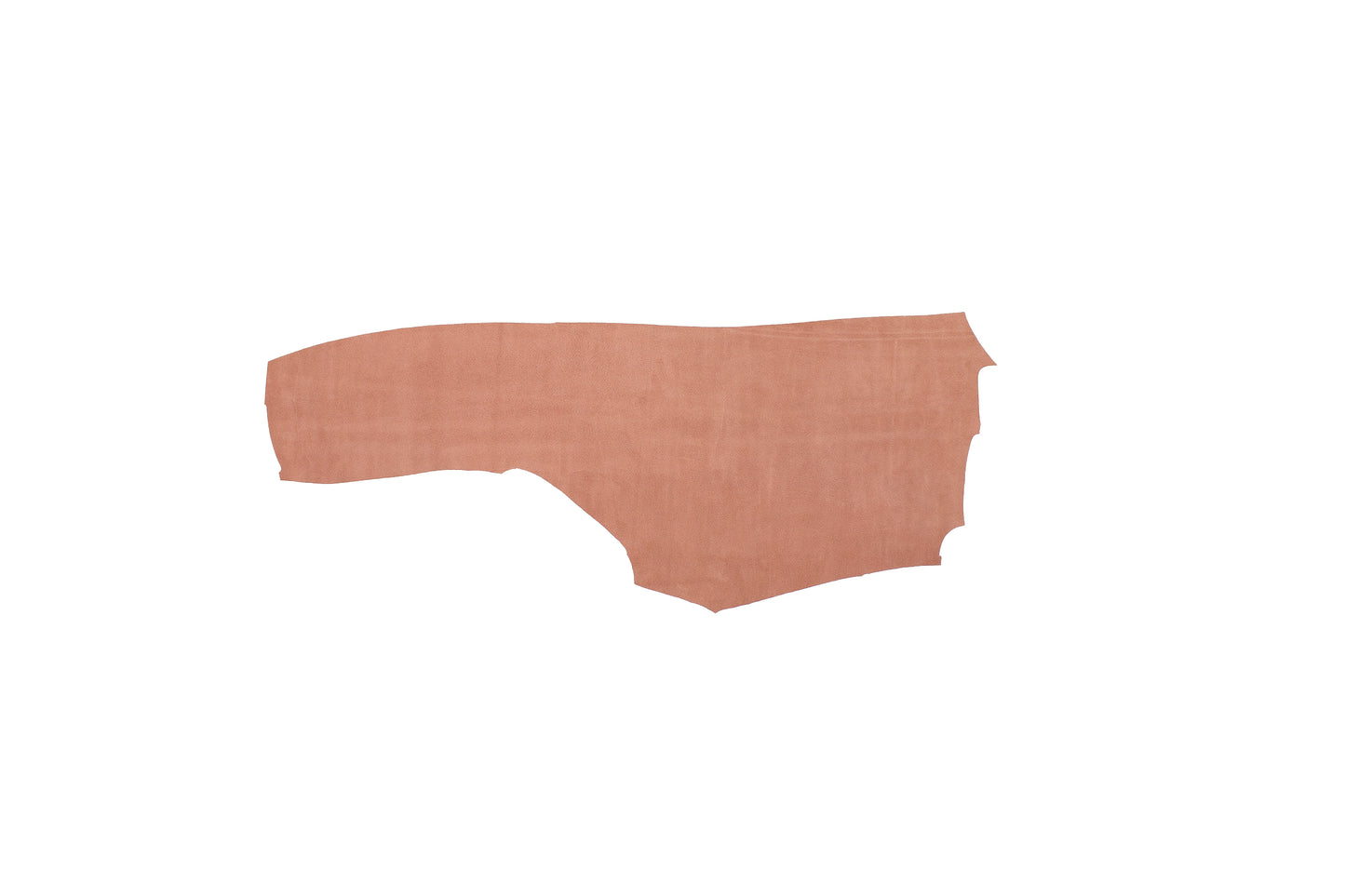 Piece of pale pink split leather