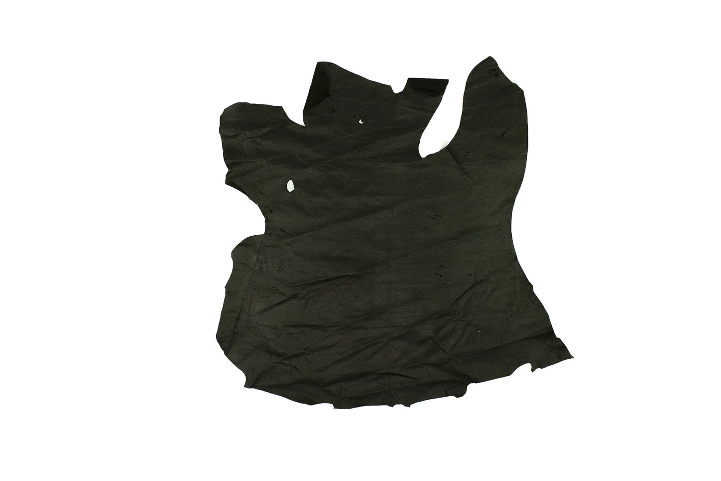 Trozo de piel forro cerdo flor negro - La Tendeta del Cuero