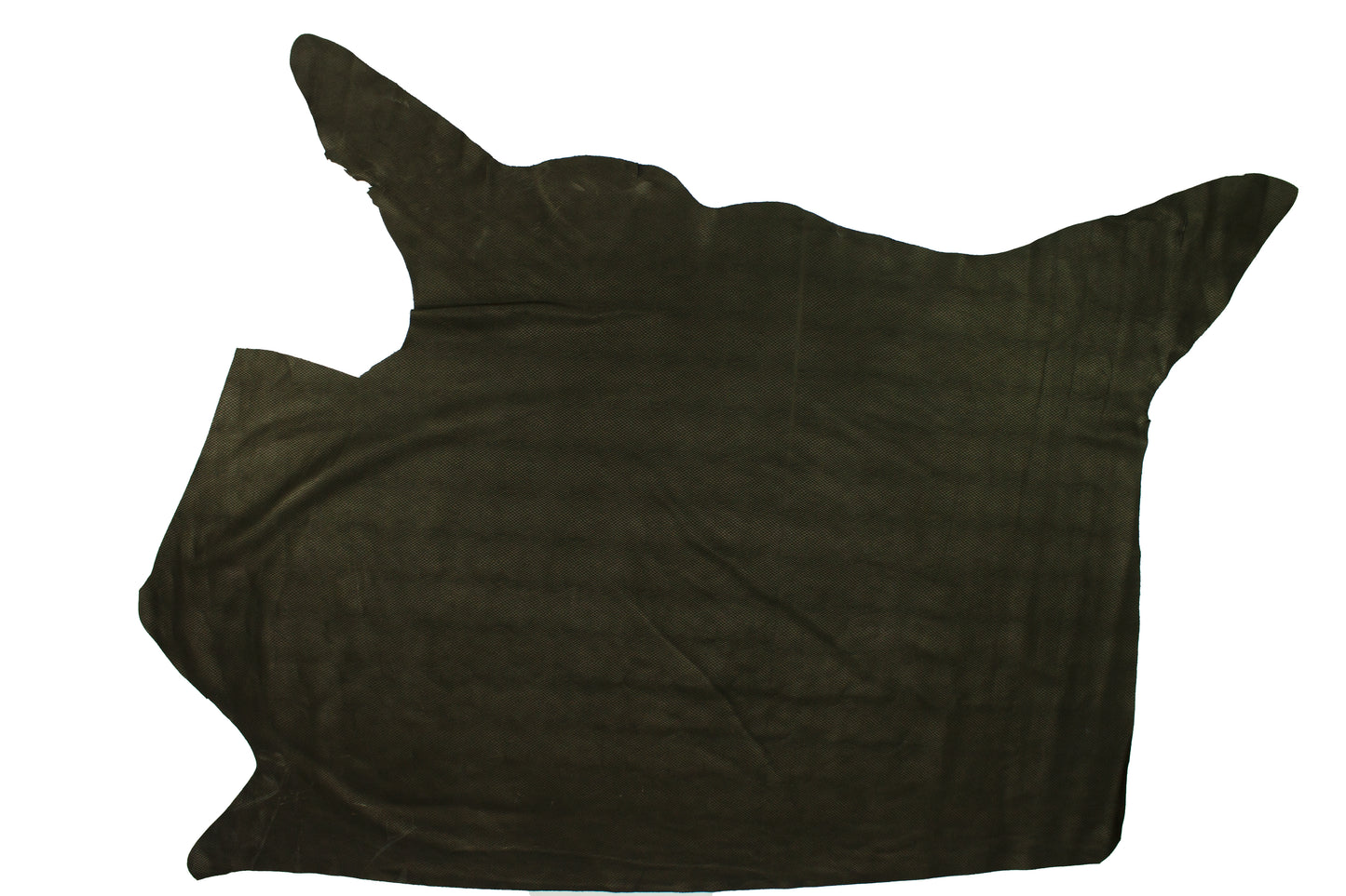 Piece of dark grey metallic snake embossed leather