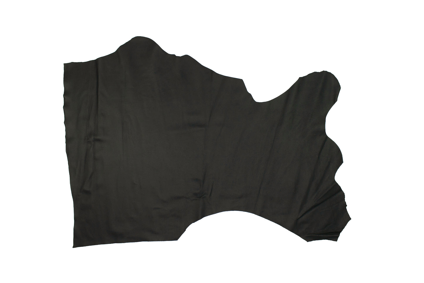 Piece of navy blue cowhide lining leather