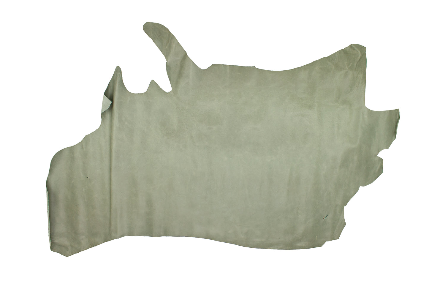 Trozo de piel vacuno engrasado rustico gris