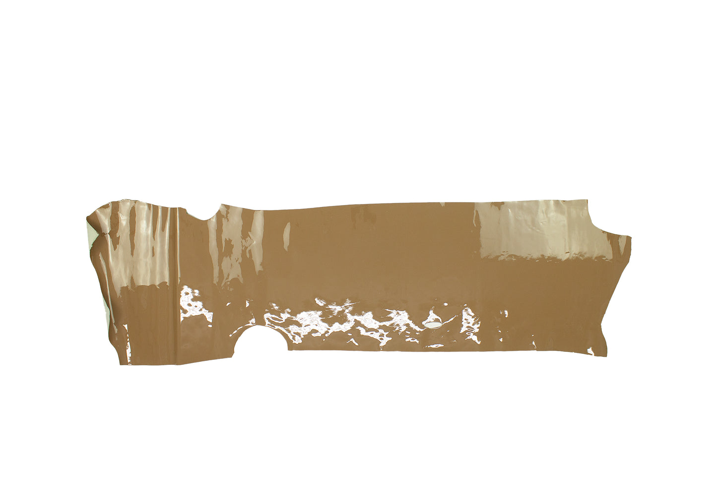 Trozo de piel charol cafe con leche