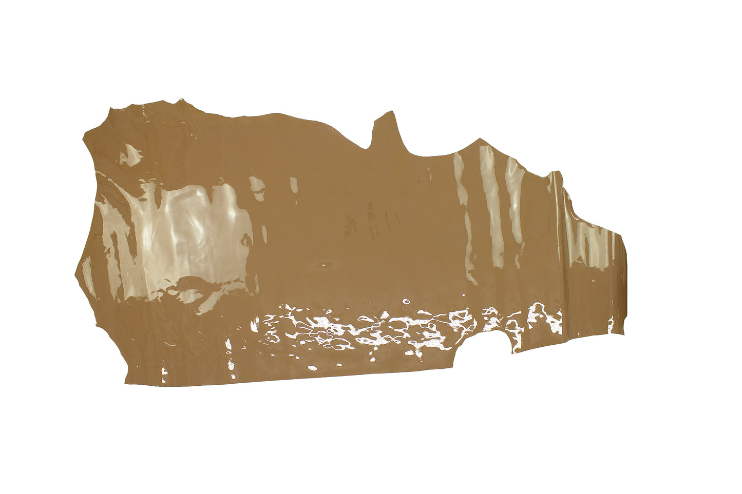 Trozo de piel charol cafe con leche