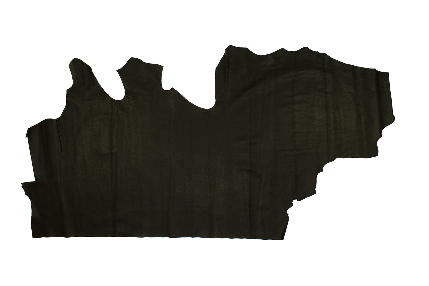 Piece of black rustic cowhide
