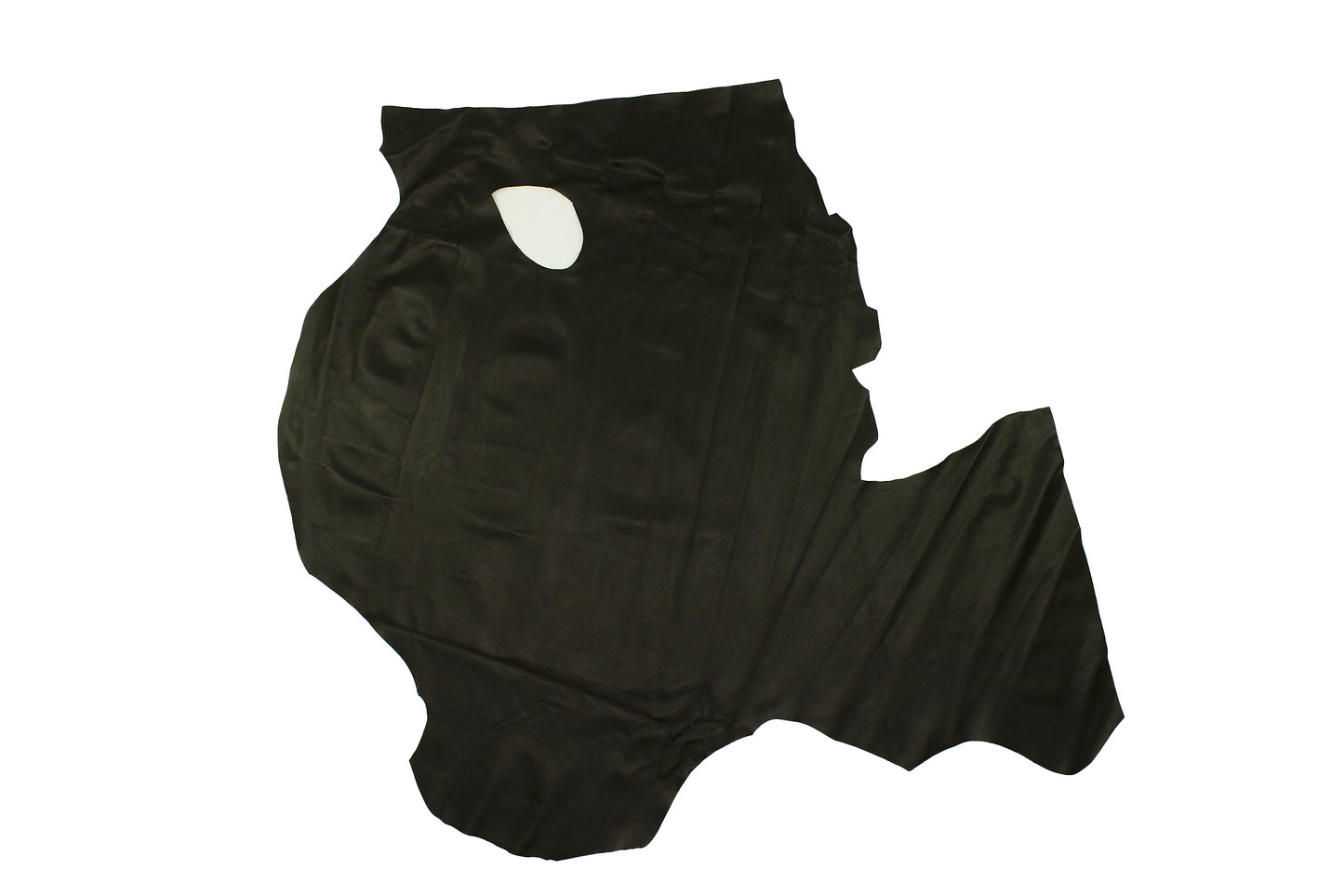 Trozo de piel forro vacuno negro