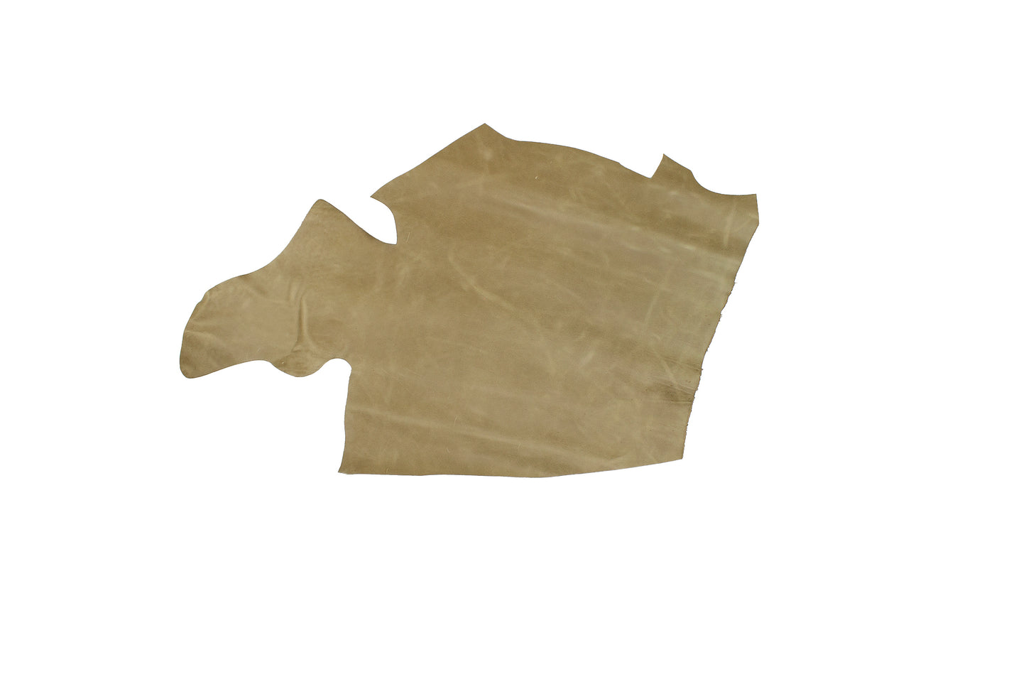 Piece of aged rustic taupe cowhide