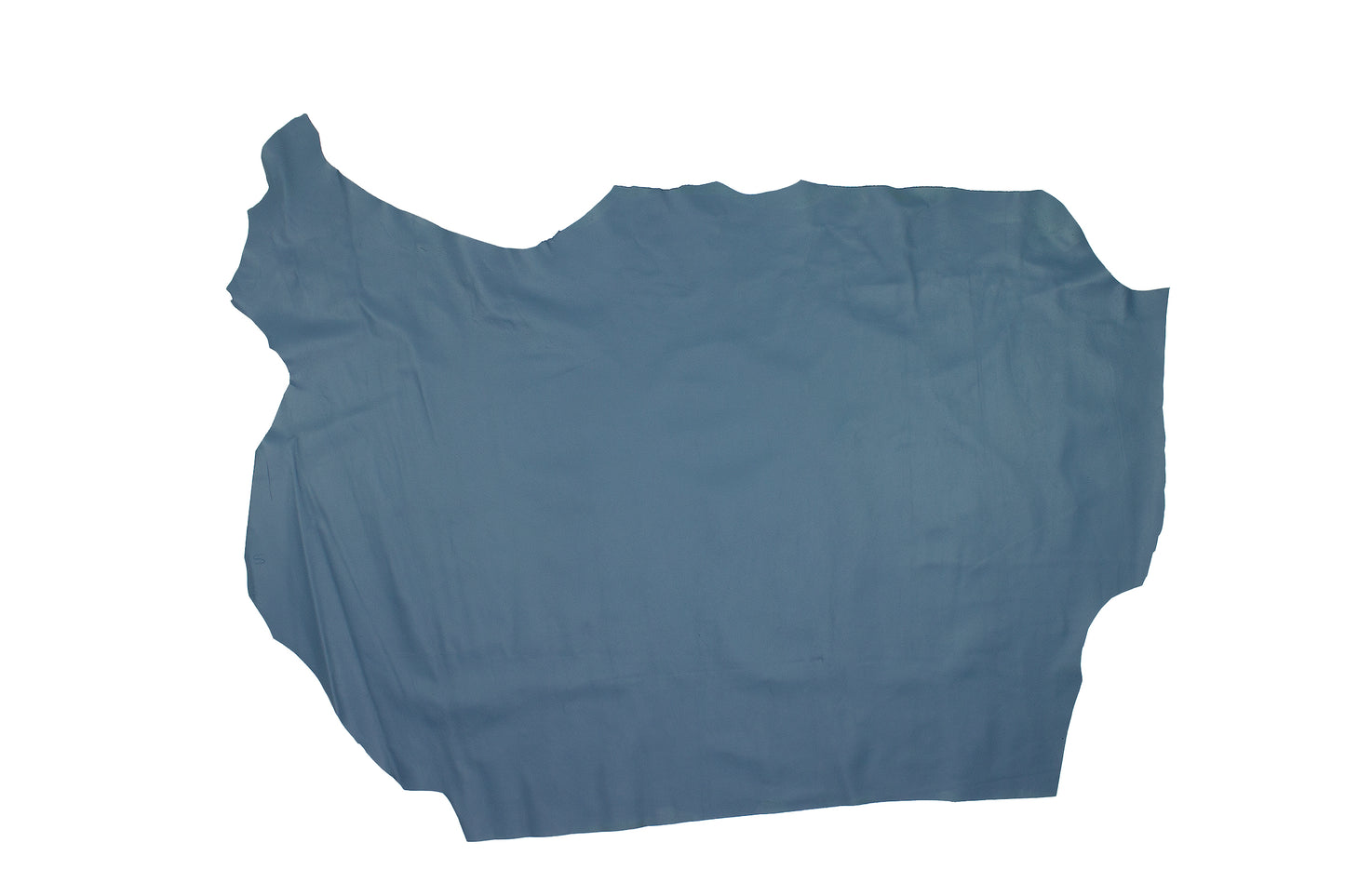 Trozo de piel forro vacuno azul petroleo