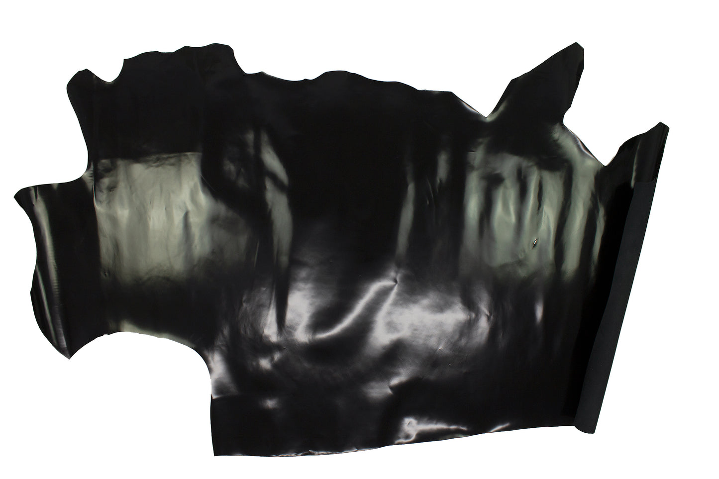 Trozo de piel vacuno florentique negro