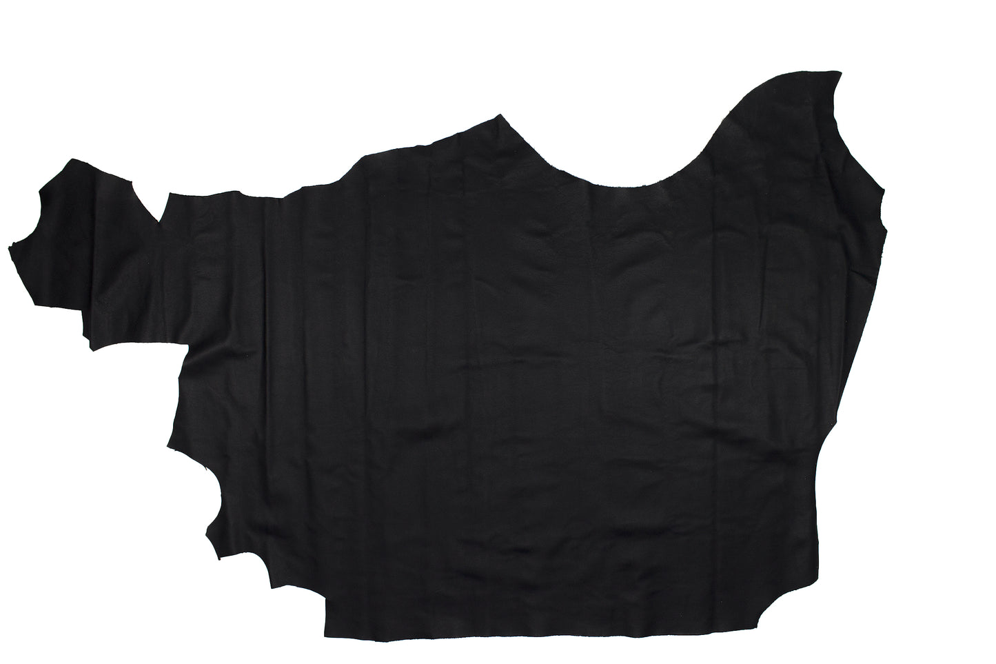 Trozo de piel forro vacuno negro azulado