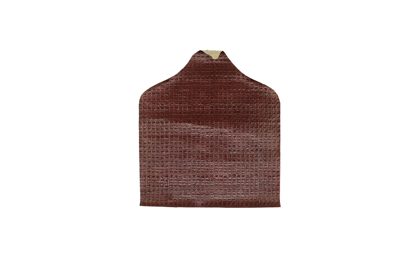 Trozo de piel grabado escama de cocodrilo burdeos