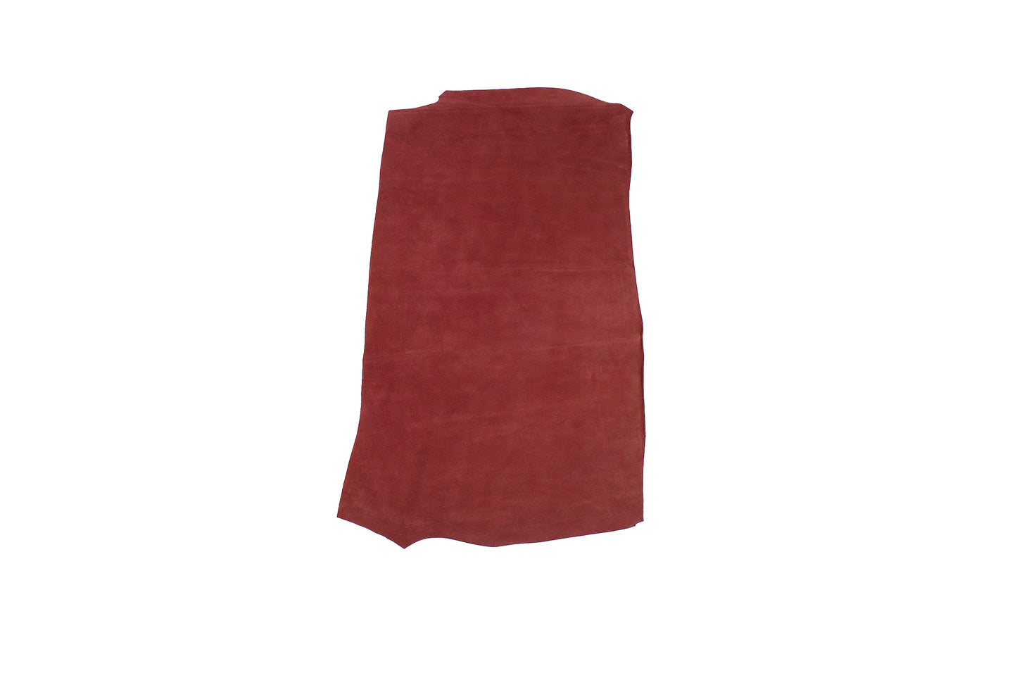 Trozo de piel serraje burdeos