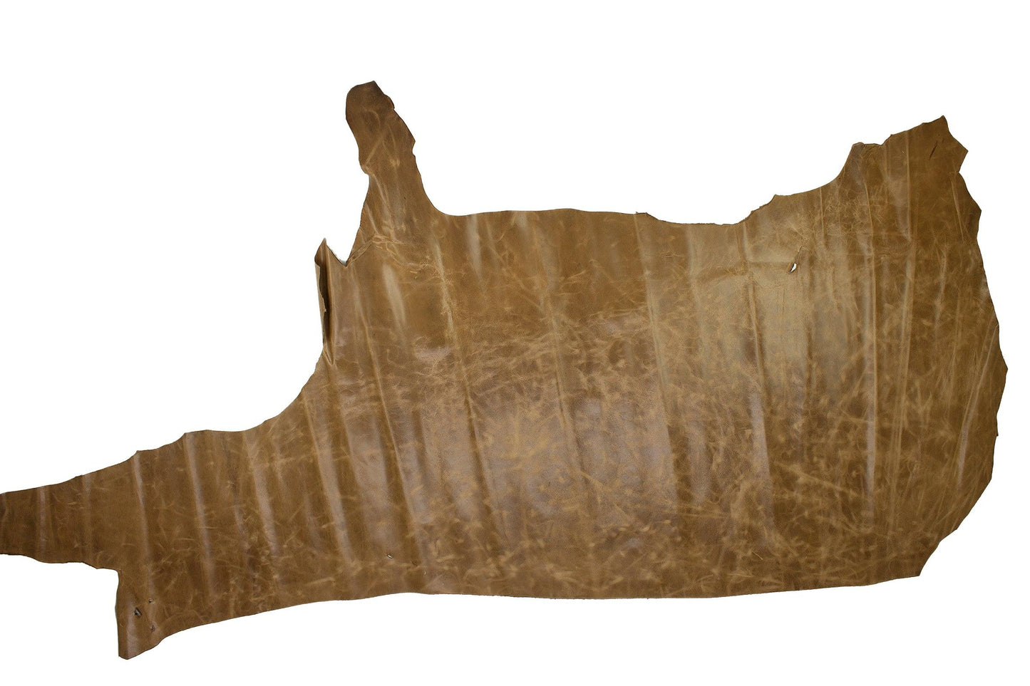 Trozo de piel vacuno rustico camel - La Tendeta del Cuero