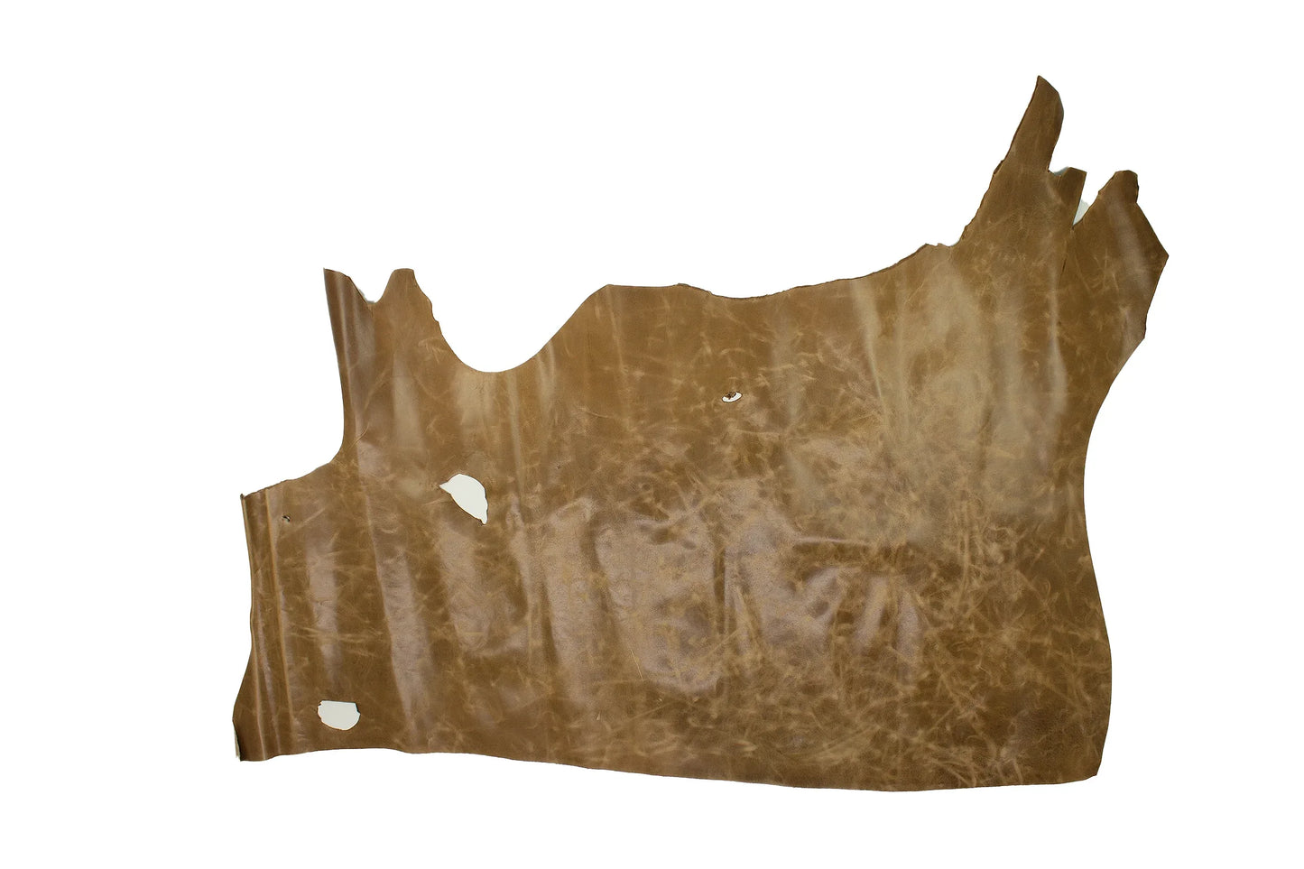 Trozo de piel vacuno rustico camel - La Tendeta del Cuero