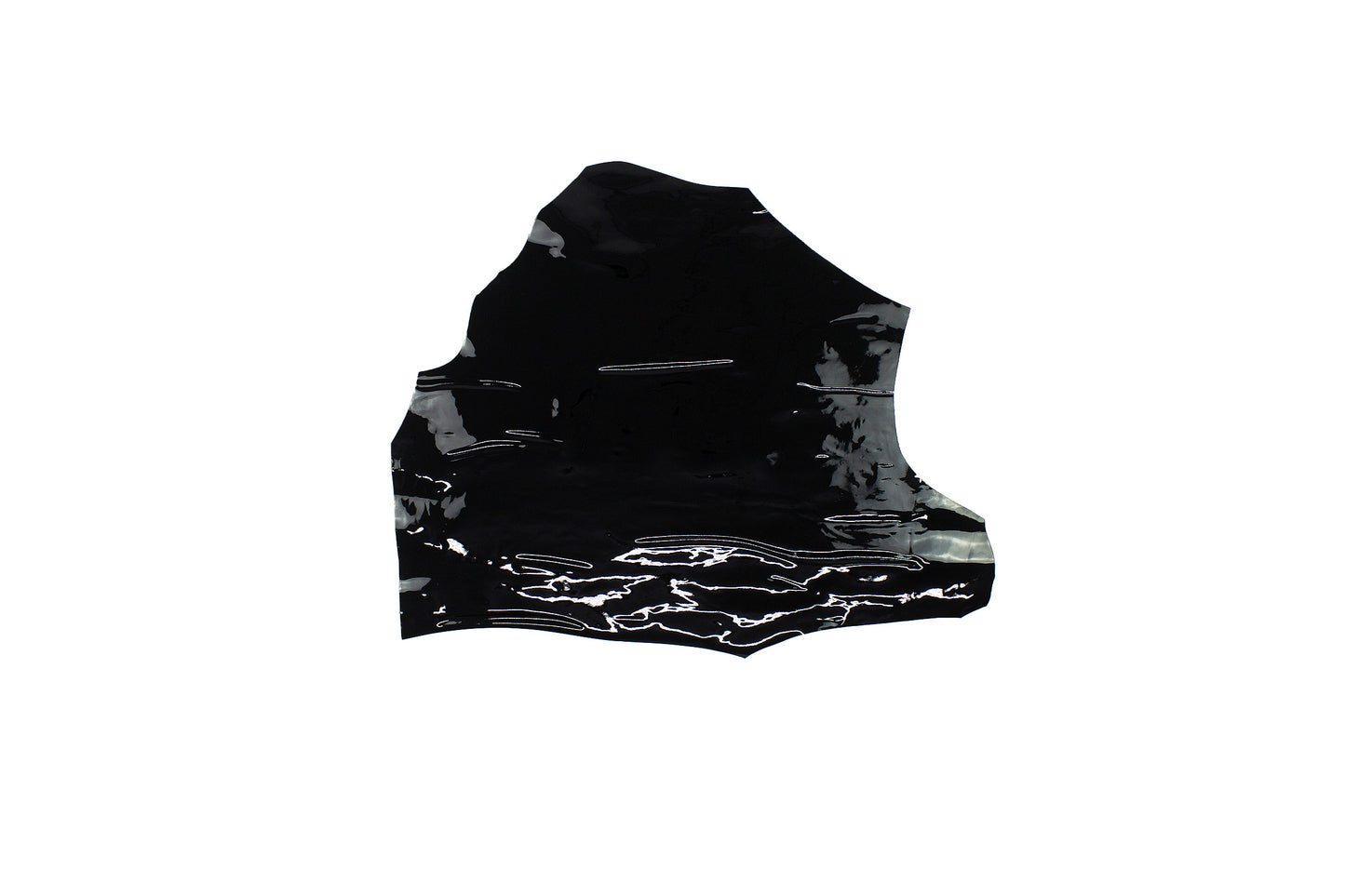Trozo de piel charol negro