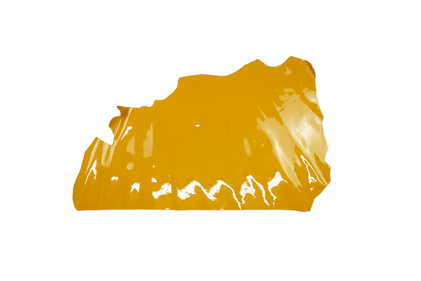 Trozo de piel charol mostaza