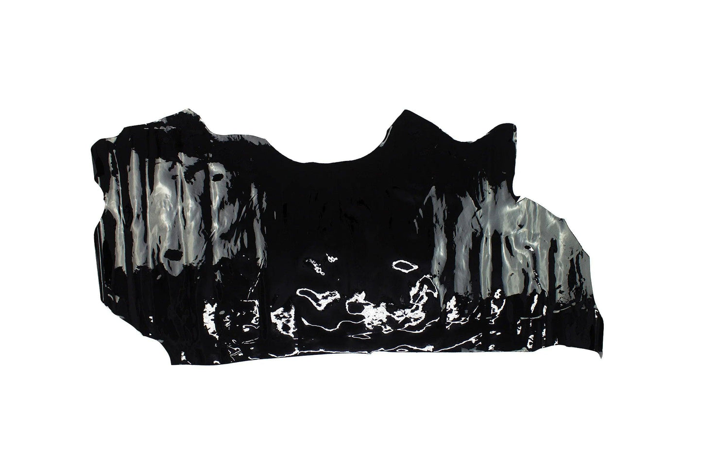 Trozo de piel charol negro - La Tendeta del Cuero