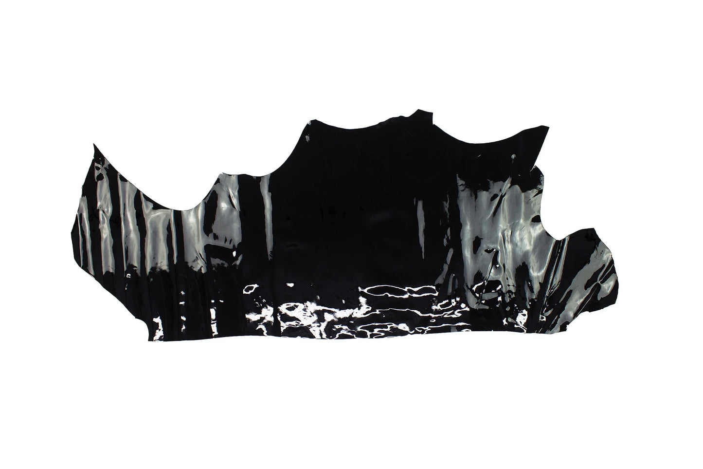 Trozo de piel charol negro - La Tendeta del Cuero