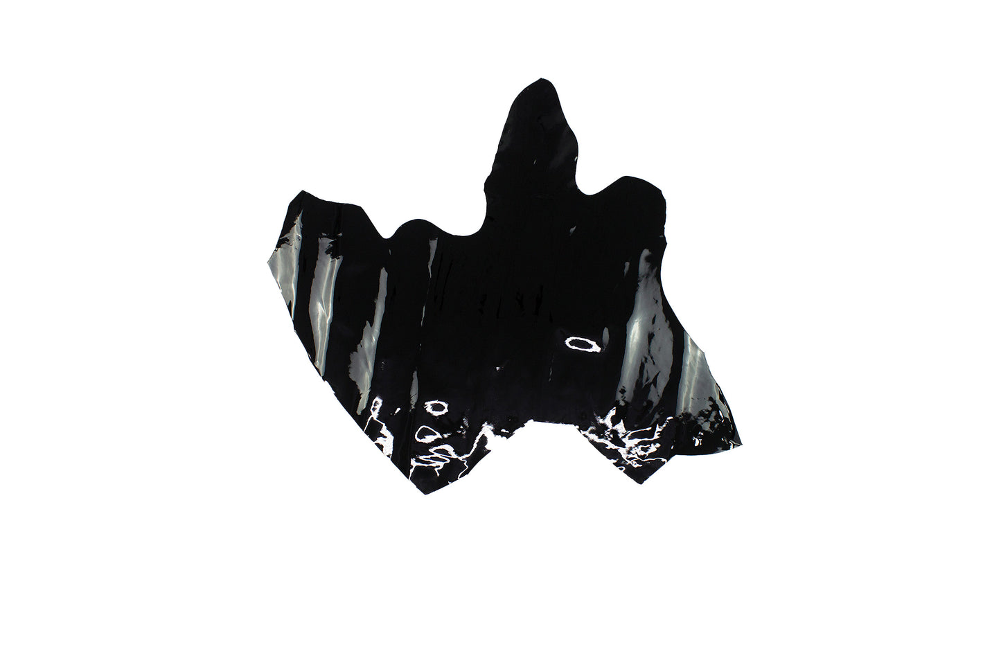 Trozo de piel charol negro