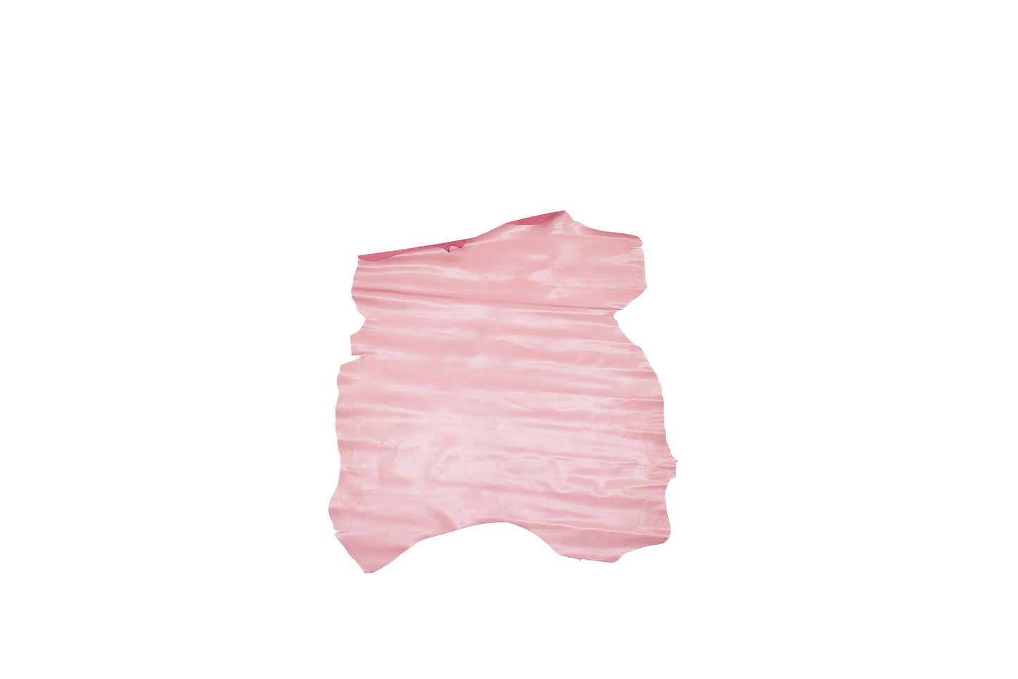 Trozo de piel forro cabra rosa chicle metalizado