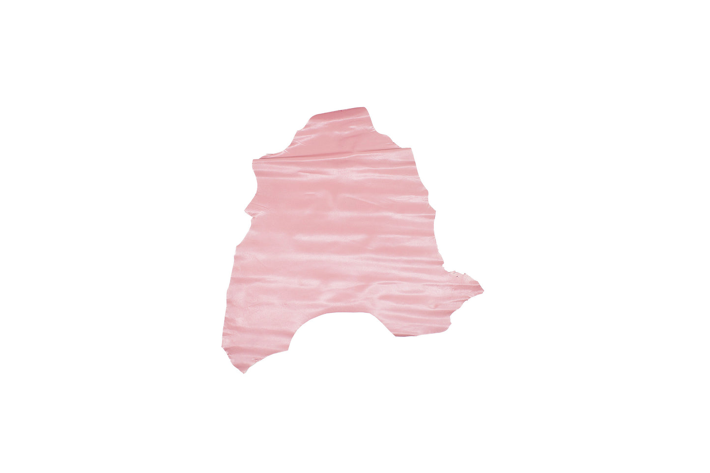 Trozo de piel forro cabra rosa chicle metalizado