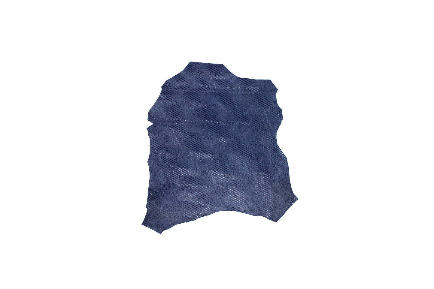 Trozo de piel fantasia puntitos azul vaquero