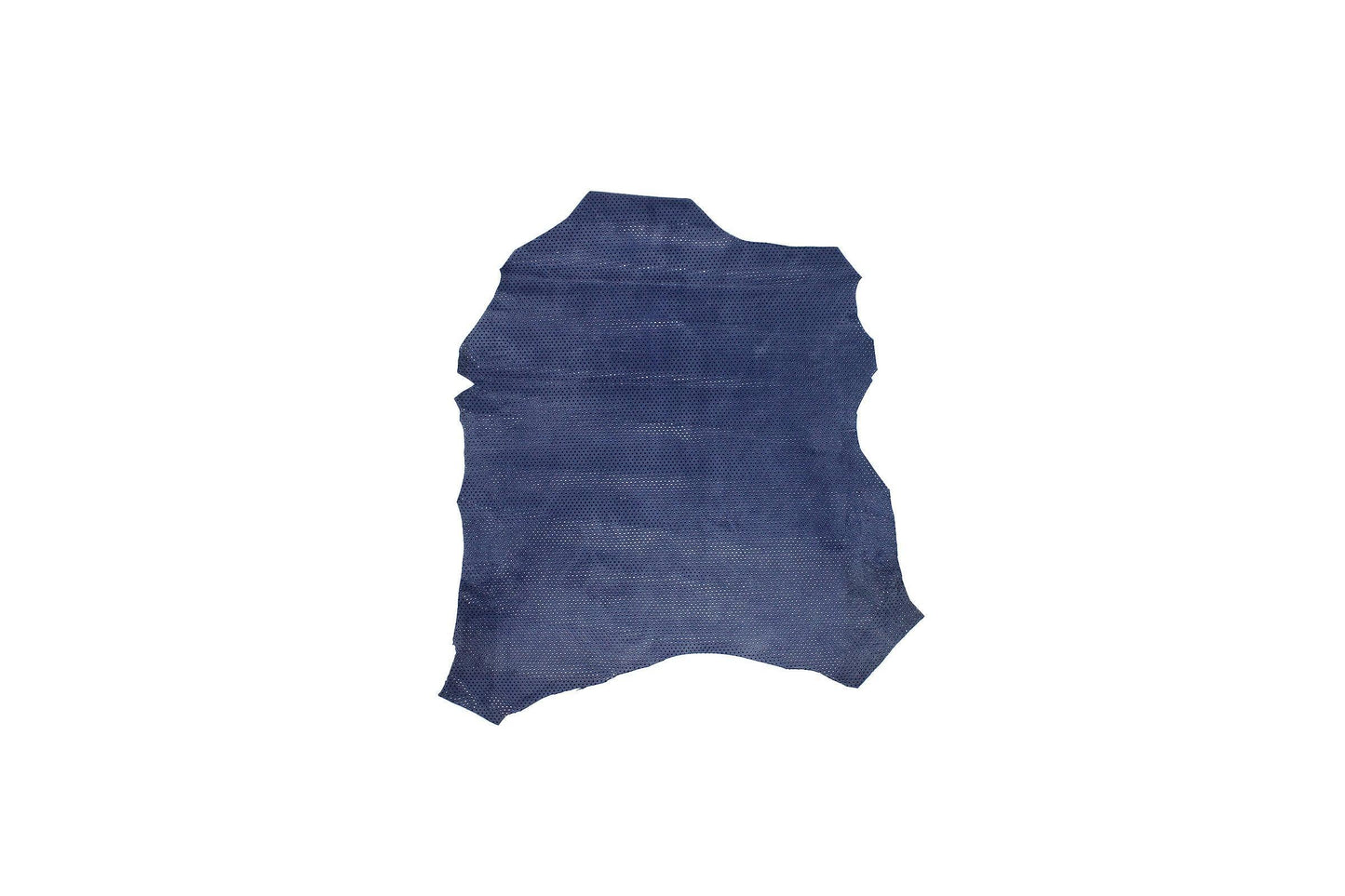 Trozo de piel fantasia puntitos azul vaquero - La Tendeta del Cuero