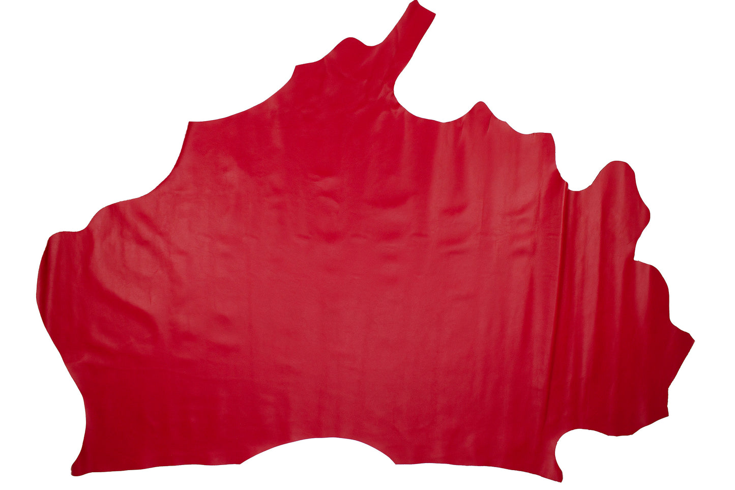 Trozo de piel vacuno rojo