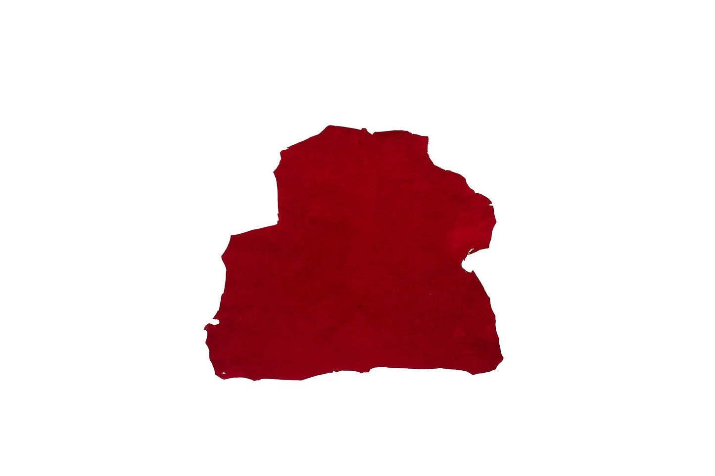 Trozo de piel ante rojo - La Tendeta del Cuero