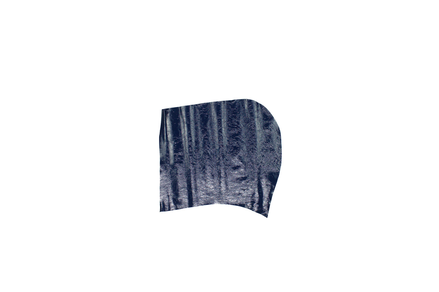 Trozo de piel charol arrugado azul