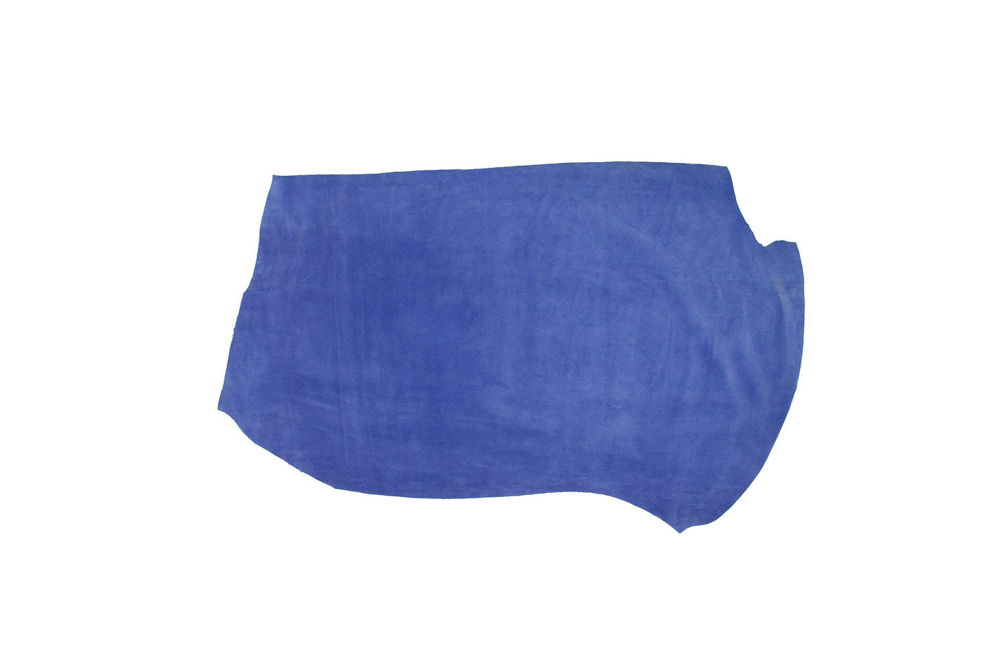 Trozo de piel serraje azul