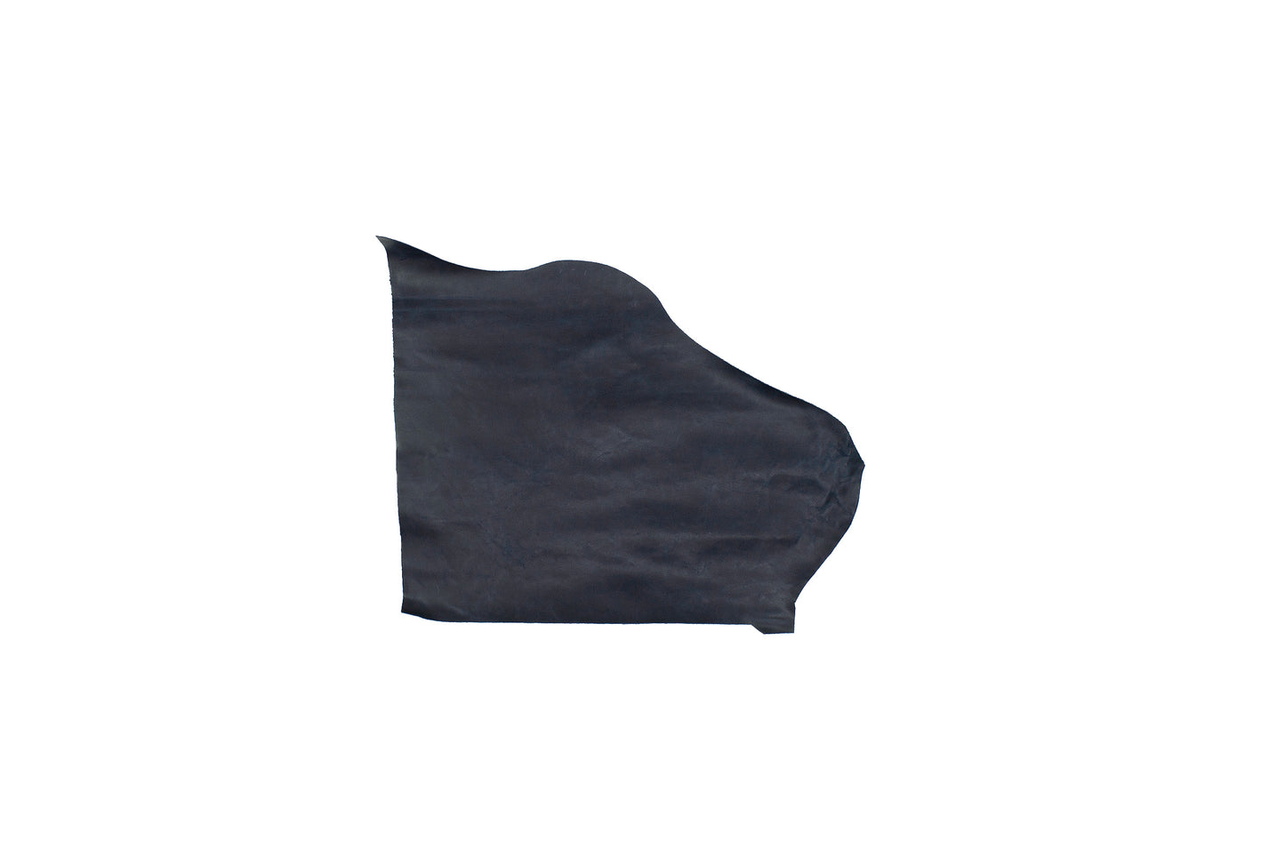 Trozo de piel vacuno rustico azul marino